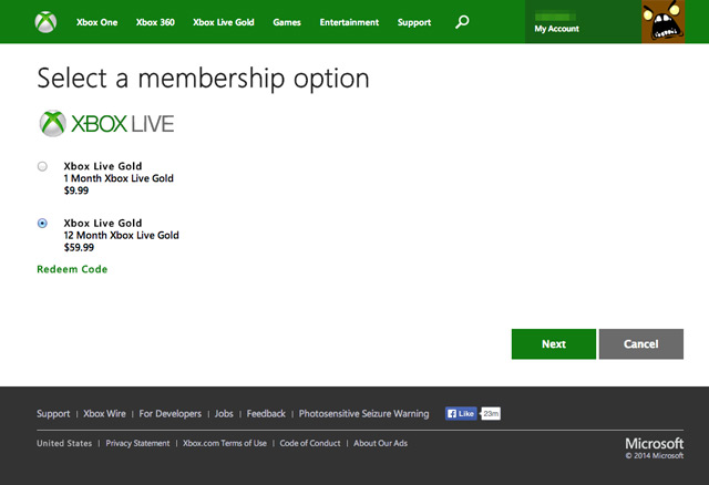 Xbox Live Plans